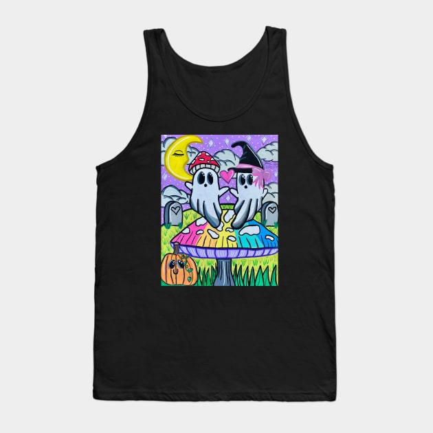 Ghost Party Tank Top by Stay Weird Studio Art